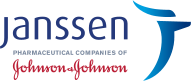 Logo for Janssen, pharmaceutical company of Johnson & Johnson