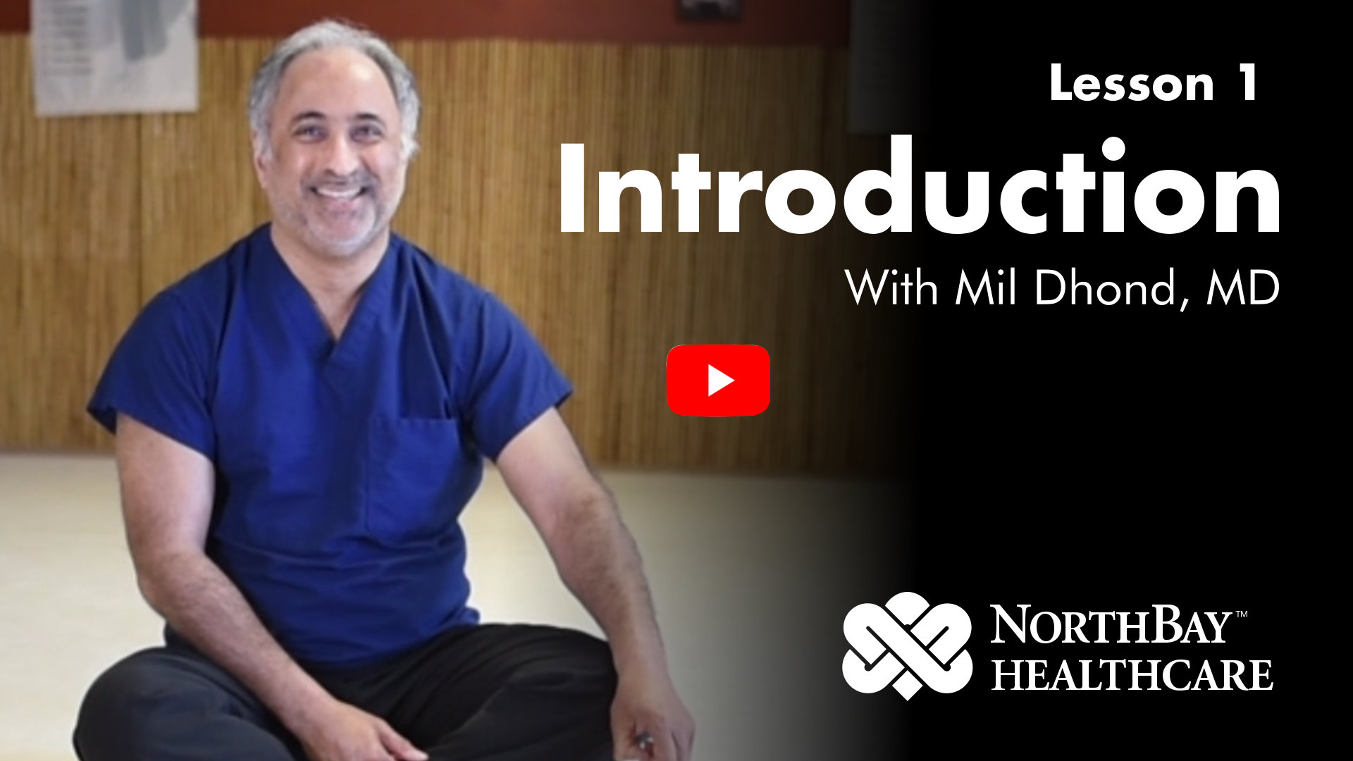 Cardiologist Mil Dhond offers demonstrations of techniques for coping through Meditation and Yoga.