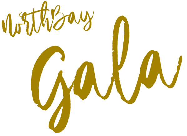NorthBay Gala text in an ornate gold font.
