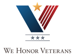 Logo for we honor veterans story